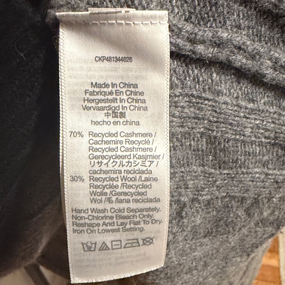 Madewell Charcoal Cable Knit Women's Sweater - Picture 4 of 5